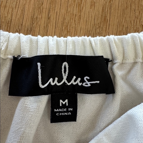 Lulu's Elegant Pure Serenity White Off-the-Shoulder Puff Sleeveless Mini Dress - Picture 10 of 14